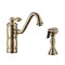 Whitehaus Sgl Lvr Faucet W/ Traditional Swivel Spout And Brass Side Spray, Antiqu WHKTSL3-2200-NT-AB - alternate 2